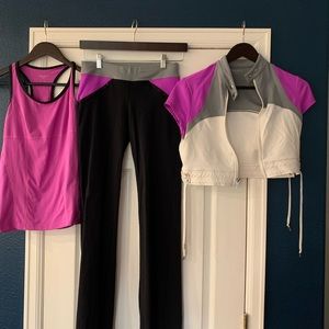 Bebe Sport 3 piece yoga set
